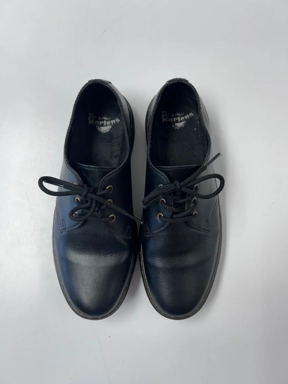 Dr. Martens Smooth Black Leather Oxfords Mens US 9 Womens US 10 Zavala Lo Shoes